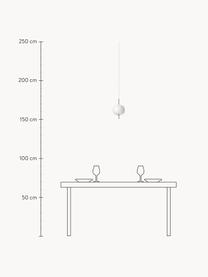 Dimbare hanglamp Kushi, mondgeblazen, Lampenkap: mondgeblazen glas, Koperkleurig, Ø 16 x H 26 cm