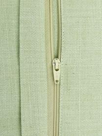 Housse de coussin 45x45 avec volants Camille, 60 % polyester, 25 % coton, 15 % lin, Vert menthe, larg. 45 x long. 45 cm