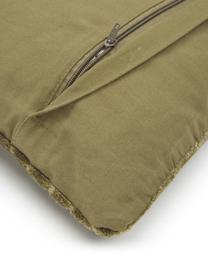 Poszewka na poduszkę z aksamitu Carraway, Zielony, S 45 x D 45 cm