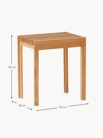 Stolička z dubového dřeva Lightweight, Dubové dřevo, Dubové dřevo, Š 40 cm, V 45 cm