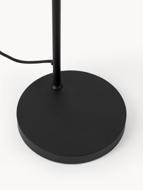 Lámpara de lectura de metal Flow, Lámpara: metal con pintura en polv, Cable: cubierto en tela, Negro, Al 153 cm