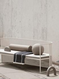 Sofa ogrodowa Bauhaus, Stal malowana proszkowo, Kremowobiały, S 170 x T 64 cm