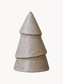 Deko-Weihnachtsbaum Mole aus Keramik, Keramik, Hellbeige, gesprenkelt, Ø 7 x H 11 cm