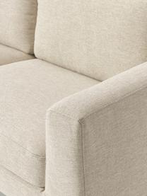 Sofa Cucita (2-Sitzer), Bezug: Webstoff (Polyester) Der , Gestell: Massives Kiefernholz, Füße: Metall, lackiert Dieses P, Webstoff Hellbeige, B 187 x T 94 cm