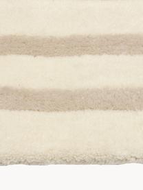 Tapis en laine tufté main Arne, Beige, blanc crème, larg. 80 x long. 150 cm (taille XS)