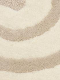 Tappeto in lana taftato a mano Arne, Retro: cotone Nel caso dei tappe, Beige, bianco crema, Larg. 80 x Lung. 150 cm (taglia XS)