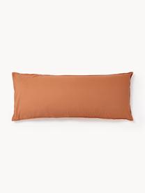 Funda de almohada de percal lavado Debbie, Terracota, An 45 x L 110 cm