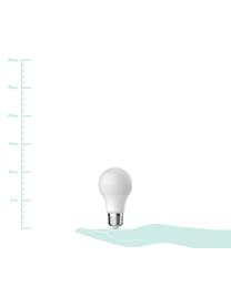 Bombilla LED regulable Frost (E27/11W), Ampolla: vidrio opalino, Casquillo: aluminio, Blanco, Ø 6 x Al 11 cm