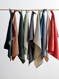 Komplet ręczników kuchennych z bawełny Tiles, 2 elem., 100% bawełna, Odcienie brązowego, S 50 x D 70 cm
