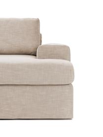 Canapé modulable 4 places avec revêtement amovible Russell, Tissu beige, larg. 309 x prof. 103 cm