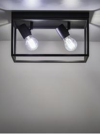 Stropná lampa Silentina, Čierna, Š 36 x V 18 cm