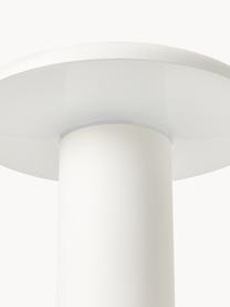 Kleine mobile LED-Tischlampe Takku, dimmbar, Metall, beschichtet, Weiß, Ø 18 x H 19 cm