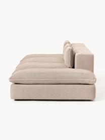 Modulares XL-Sofa Felix (3-Sitzer) mit Hocker, Bezug: 100 % Polyester Der strap, Gestell: Massives Kiefern- und Fic, Webstoff Beige, B 360 x T 140 cm