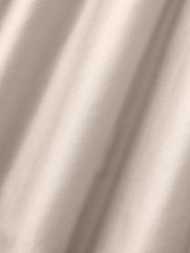 Drap-housse en satin de coton pour sommier tapissier Comfort, Beige clair, larg. 90 x long. 200 cm, haut. 35 cm