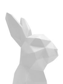 Veľká dekorácia Origami Bunny, Polymérová živica, Biela, Š 25 x V 13 cm