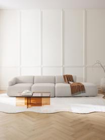 Diván modular grande Sofia, Tapizado: 100% polipropileno Alta r, Estructura: madera de pino macizo, ag, Patas: plástico Este producto es, Borreguillo blanco crema, An 340 x F 103 cm, módulo esquina izquierda