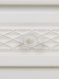 Consolle in legno di pino bianco Ona, Legno laccato bianco, Larg. 80 x Alt. 75 cm