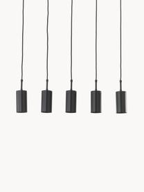 Große Pendelleuchte Arvo, Lampenschirm: Metall, beschichtet, Baldachin: Metall, beschichtet, Schwarz, B 75 cm x H 24 cm