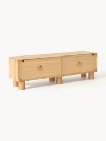 TV stolek z dubového dřeva Cadi, Olejované dubové dřevo, Ø 180 cm, V 55 cm