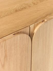 Szafka RTV z drewna dębowego Cadi, Drewno dębowe olejowane, S 180 x W 55 cm