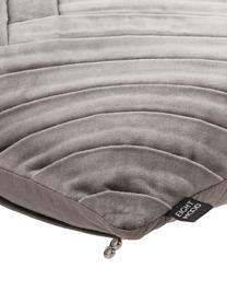 Coussin en velours gris foncé Marisa, Gris foncé