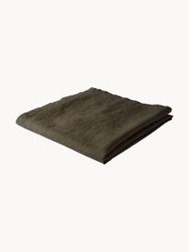 Lněný ubrus Pembroke, 100 % len, Zelená, Pro 4 - 6 osob (Š 140 cm, D 140 cm)