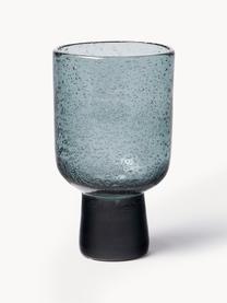 Handgefertigte Weingläser Bari mit Luftbläschen, 6 Stück, Glas, Grau, Ø 7 x H 12 cm, 250 ml