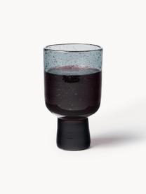 Verres à vin artisanaux avec bulles d'air Bari, 6 pièces, Verre, Gris, Ø 7 x haut. 12 cm, 250 ml