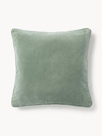 Housse de coussin en velours Dana, 100 % coton

Le matériau est certifié STANDARD 100 OEKO-TEX®, 21.HCN.84376, Hohenstein, Vert sauge, larg. 60 x long. 60 cm