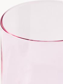 Bicchiere di design con scritta Favorite LOVE, Vetro borosilicato, Rosa chiaro (Love), Ø 8 x Alt. 11 cm, 350 ml