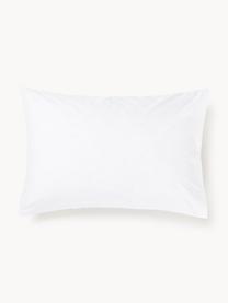 Taie d'oreiller en percale de coton avec broderie de Noël Elvien, Blanc, multicolore, larg. 50 x long. 70 cm