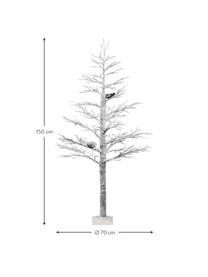 Pieza decorativa Ornament, Madera pintado, Blanco, Ø 70 x Al 150 cm