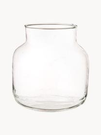 Vaso in vetro soffiato riciclato Dona, alt 23 cm, Vetro riciclato, Trasparente, Ø 22 x Alt. 23 cm