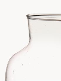 Mundgeblasene Vase Dona aus recyceltem Glas, H 23 cm, Recyceltes Glas, Transparent, Ø 22 x H 23 cm