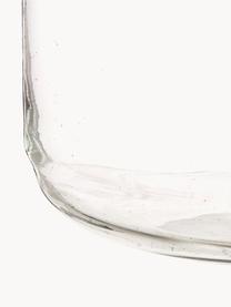 Ručne fúkaná váza z recyklovaného skla Dona, V 23 cm, Recyklované sklo, Priesvitná, Ø 22 x V 23 cm