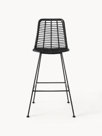 Polyratanová barová stolička Costa, Čierna, Š 56 x V 110 cm