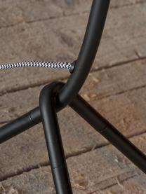 Lámpara de pie de diseño Barcelona, Pantalla: metal recubierto, Cable: cubierto en tela, Negro, An 57 x Al 155 cm