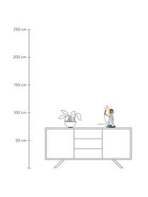Lampe à poser pour chambre d'enfant Roca, Blanc, doré, gris, Ø 20 x haut. 41 cm