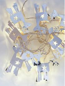 Guirnalda de luces LED Reindeer, Metal recubierto, Plateado, L 165 x Al 15 cm