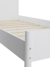 Łóżko dziecięce z drewna Girona, Płyta pilśniowa średniej gęstości (MDF), drewno, sklejka, Biały, S 90 x D 200 cm