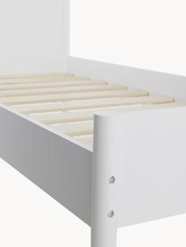 Kinderbed Girona van hout, 90 x 200 cm, Hout en multiplex, MDF, Wit, B 90 x L 200 cm