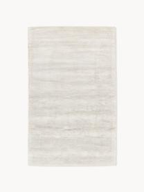 Handgewebter Viskoseteppich Jane, Flor: 100 % Viskose, Off White, B 400 x L 500 cm