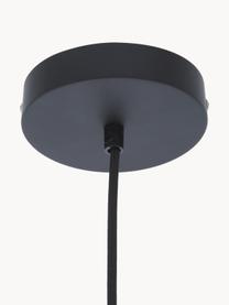 Lampada a sospensione piccola in vetro fumé Alton, Paralume: vetro, Struttura: metallo rivestito, Baldacchino: metallo rivestito, Nero, grigio, Ø 25 x Alt. 33 cm