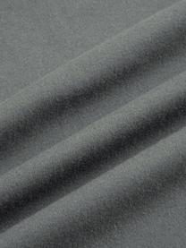 Pościel z flaneli Biba, Ciemny szary, 135 x 200 cm + 1 poduszka 80 x 80 cm