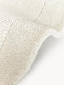 Runder Kurzflor-Teppich Kari, 100 % Polyester, GRS-zertifiziert, Cremeweiß, Ø 150 cm (Größe M)