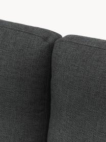 Schlafsofa Cucita (3-Sitzer) mit Matratze, Bezug: Webstoff (100% Polyester), Gestell: Massives Kiefernholz, Füße: Metall, lackiert Dieses P, Webstoff Anthrazit, B 274 x T 164 cm, Eckteil rechts