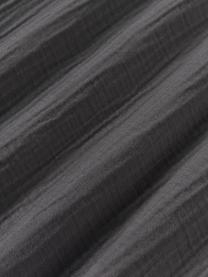 Mousseline kussenhoes Odile, Weeftechniek: mousseline Draaddichtheid, Donkergrijs, B 60 x L 70 cm