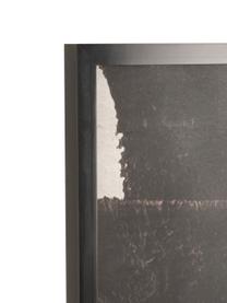 Impression sur toile encadrée Abstract, Noir, blanc, larg. 110 x haut. 157 cm