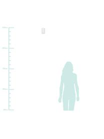 Beschilderbare plafondlamp Gypsum in wit, Gips, Wit, Ø 7 x H 11 cm