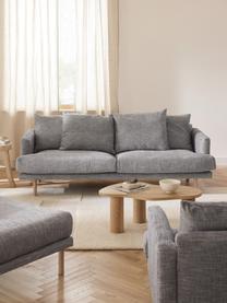 Sofa Adrian (3-Sitzer), Bezug: 47 % Viskose, 23 % Baumwo, Gestell: Sperrholz, Webstoff Grau, B 214 x T 95 cm